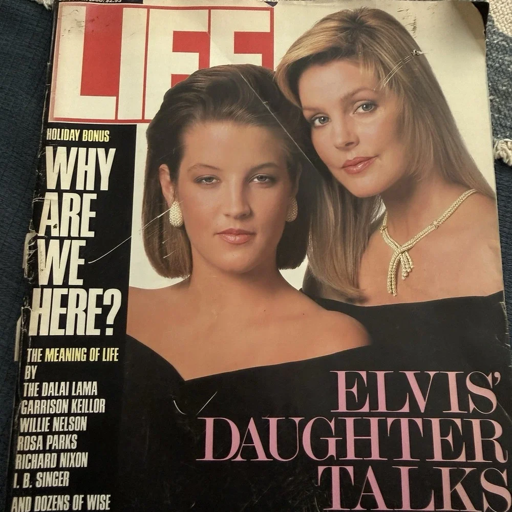 Priscilla and Lisa Marie Presley cover Life magazine December 1988 Elvis